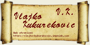 Vlajko Kukureković vizit kartica